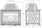 Ketaus įdėklas židiniui KAWMET W17 Decor 16,1 kW ECO - Image 2