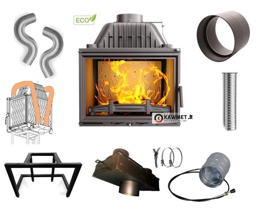 W17-16,1kw eco Ketaus židinio Įdėklas KAWMET W17 (16,1 kW) ECO – Komplektas - Image 1